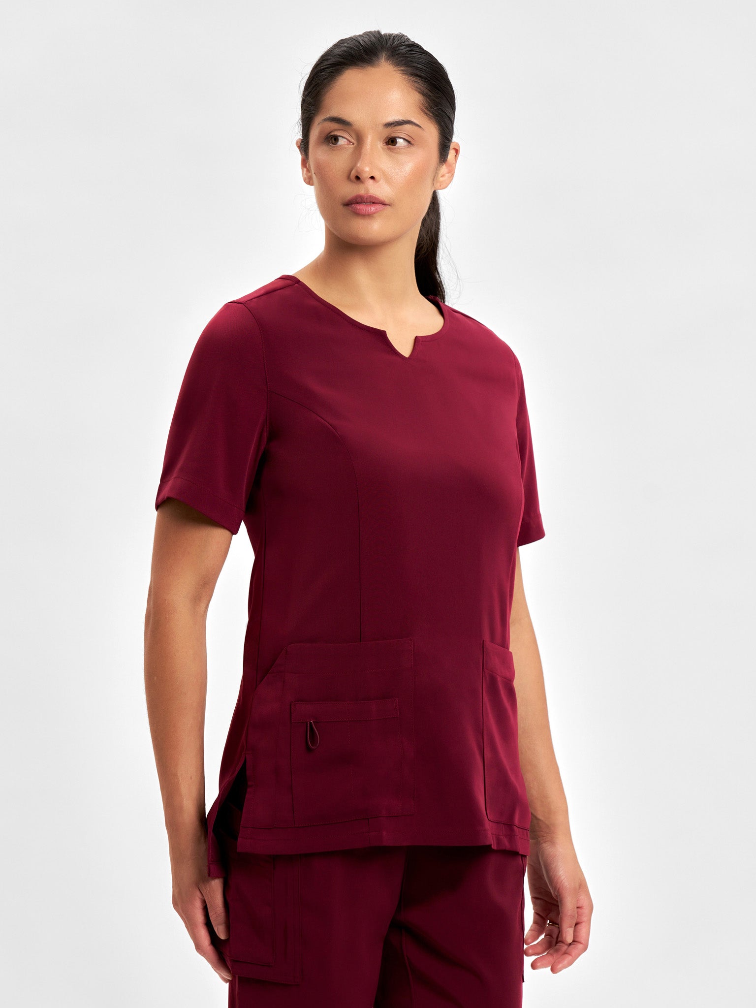 Avery Womens Round Neck Scrub Top