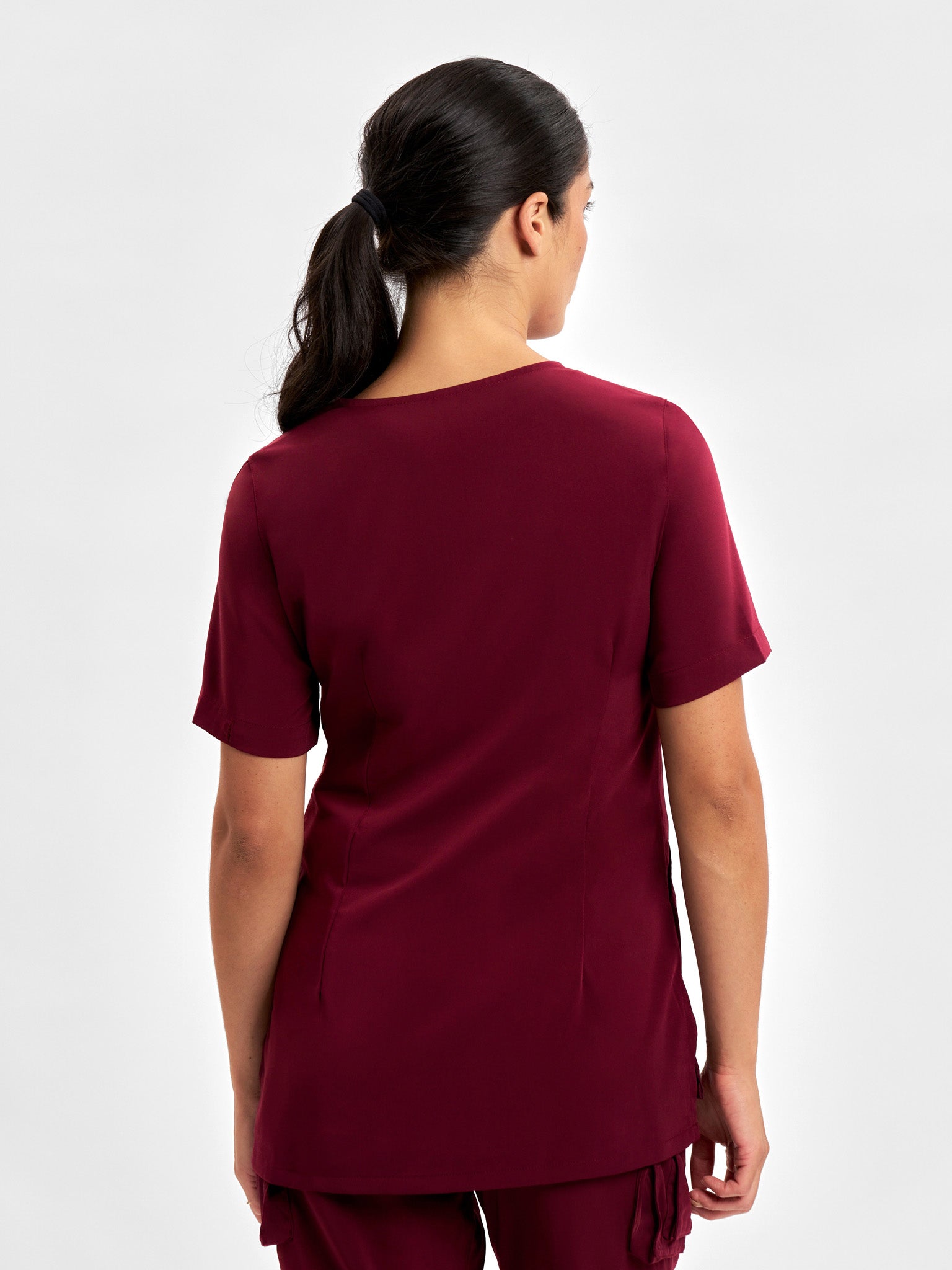 Avery Womens Round Neck Scrub Top