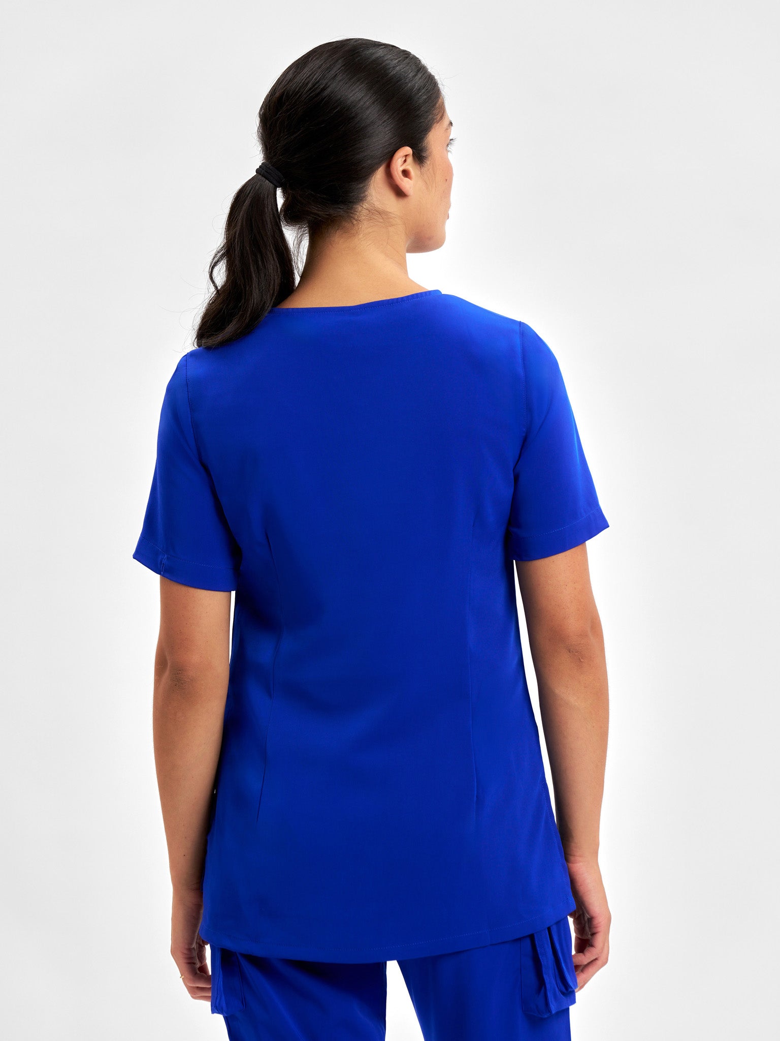 Avery Womens Round Neck Scrub Top