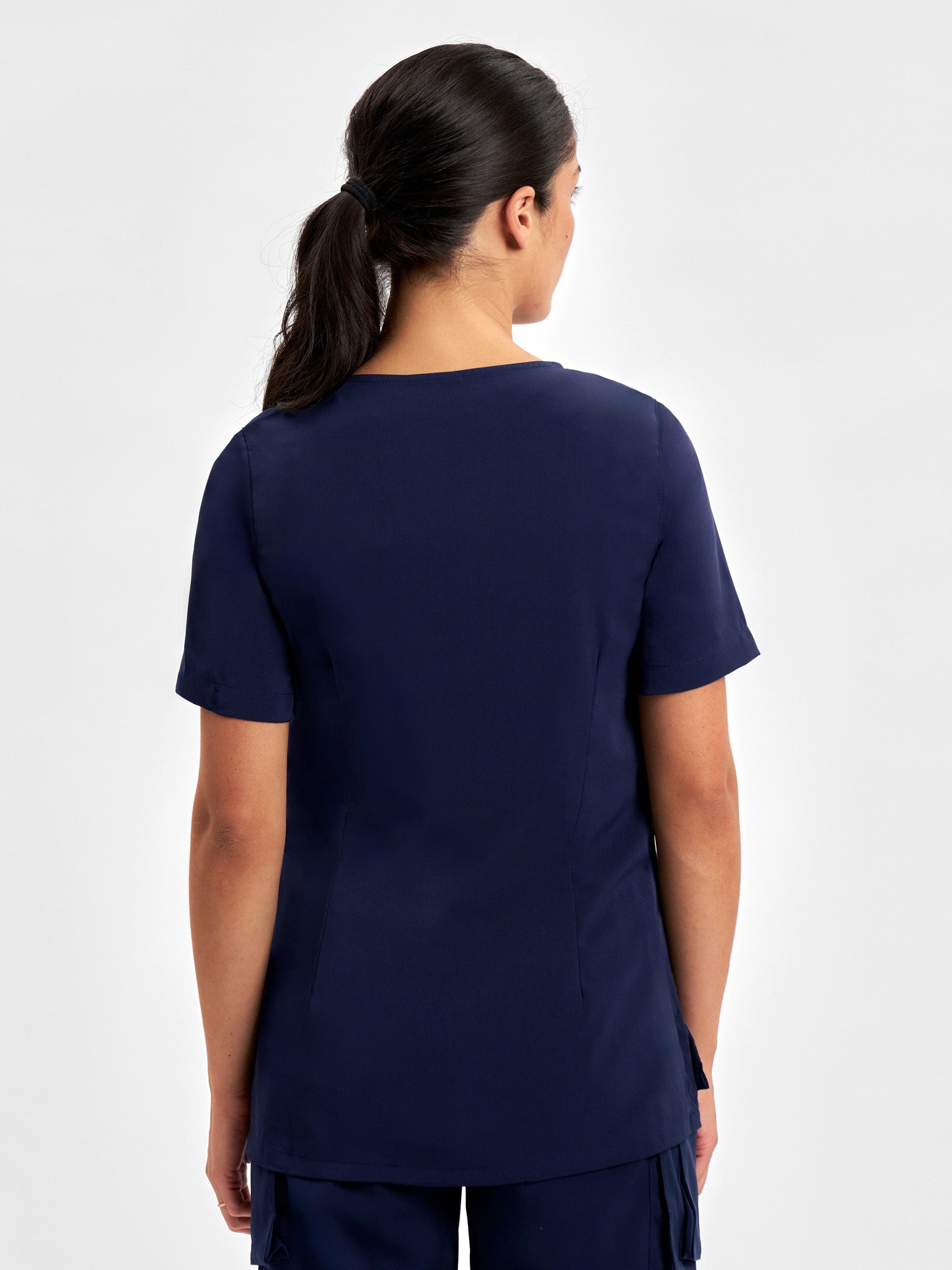 Avery Womens Round Neck Scrub Top
