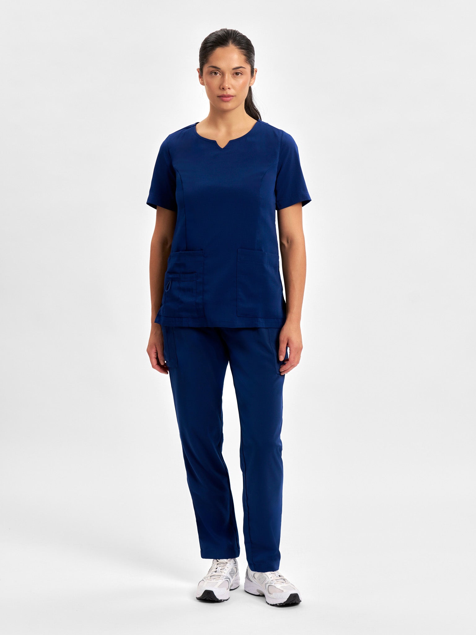 Avery Womens Round Neck Scrub Top