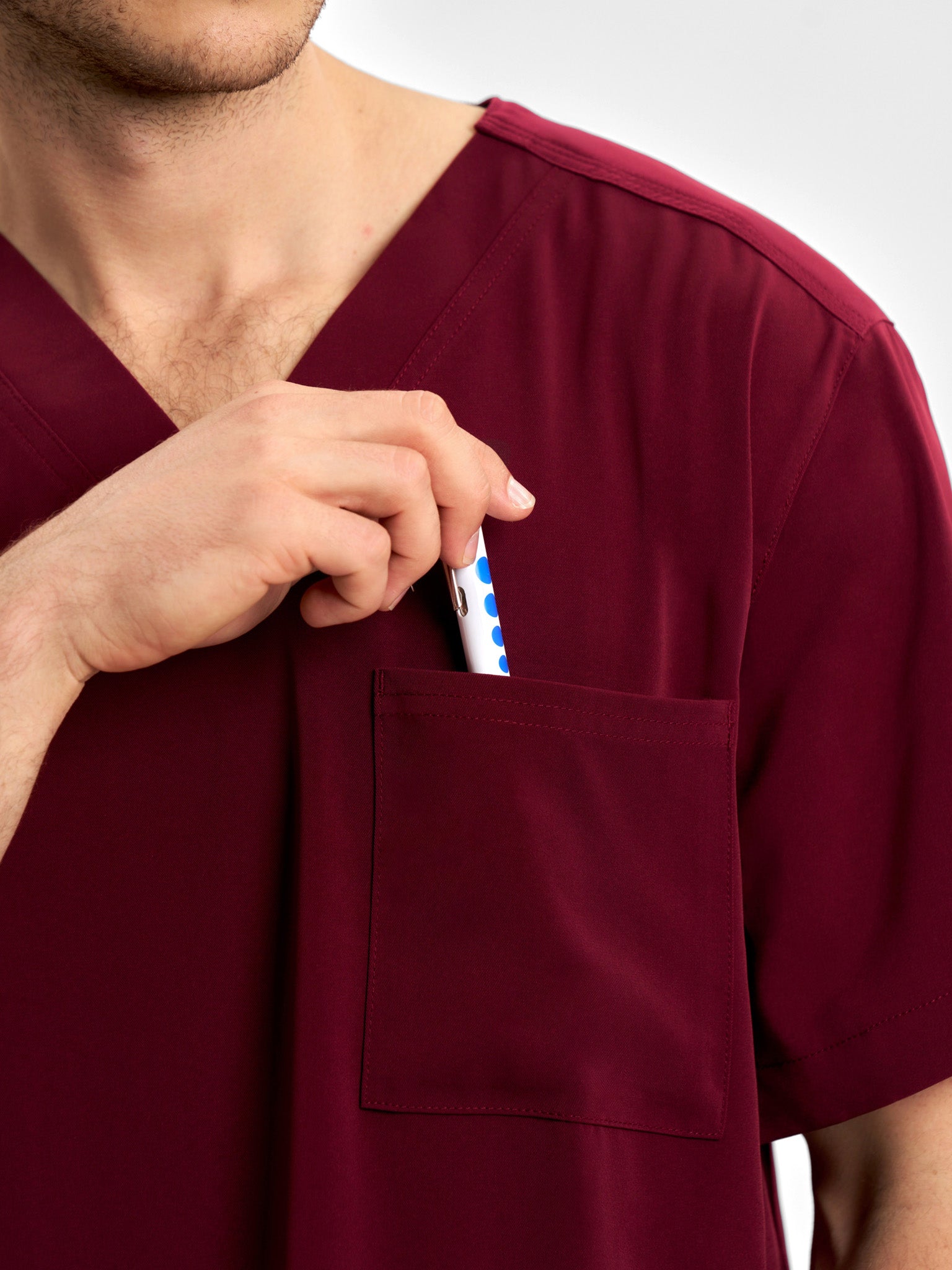Avery Mens V-Neck Scrub Top