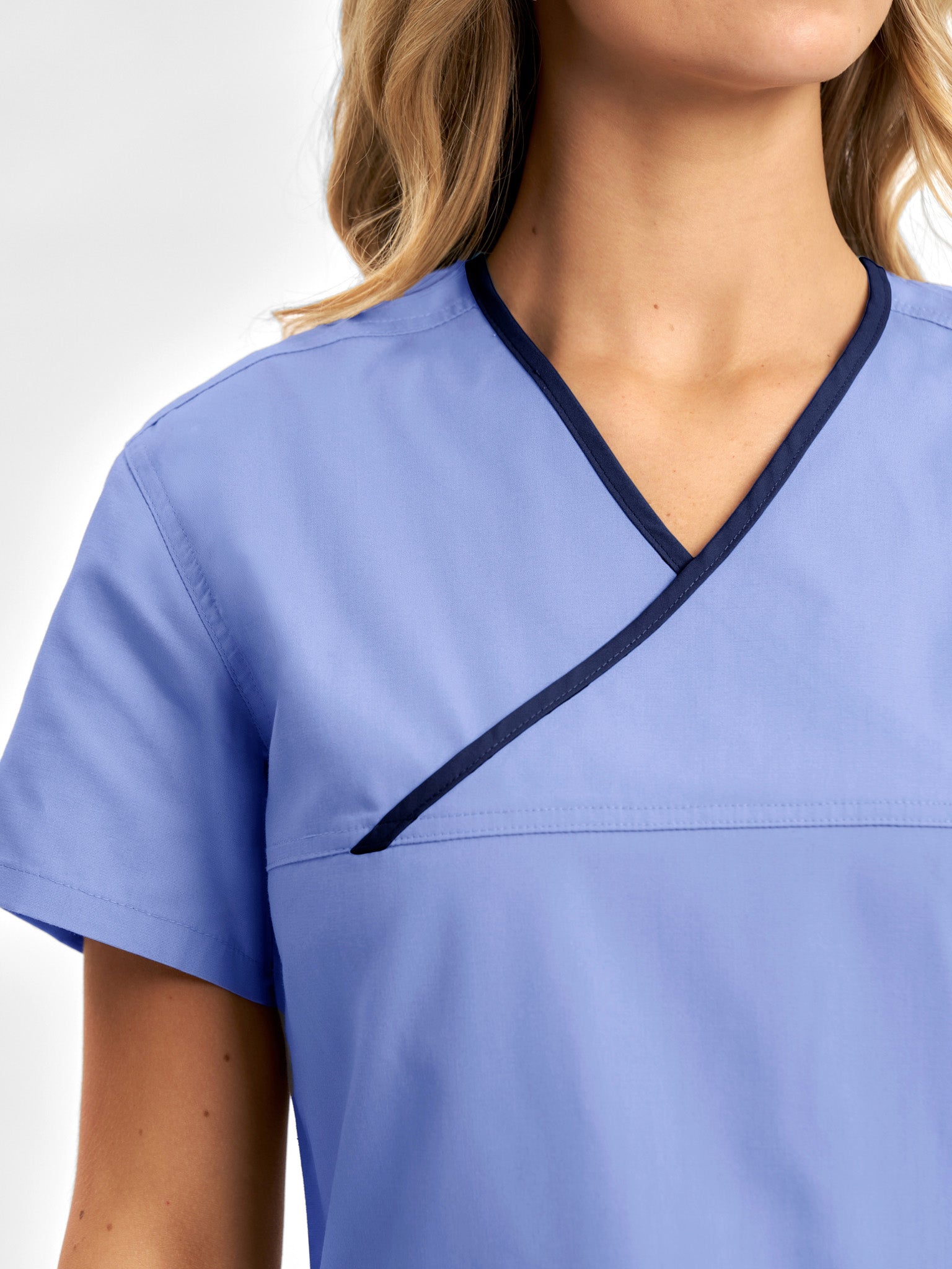 Classic Womens Contrast Scrub Top