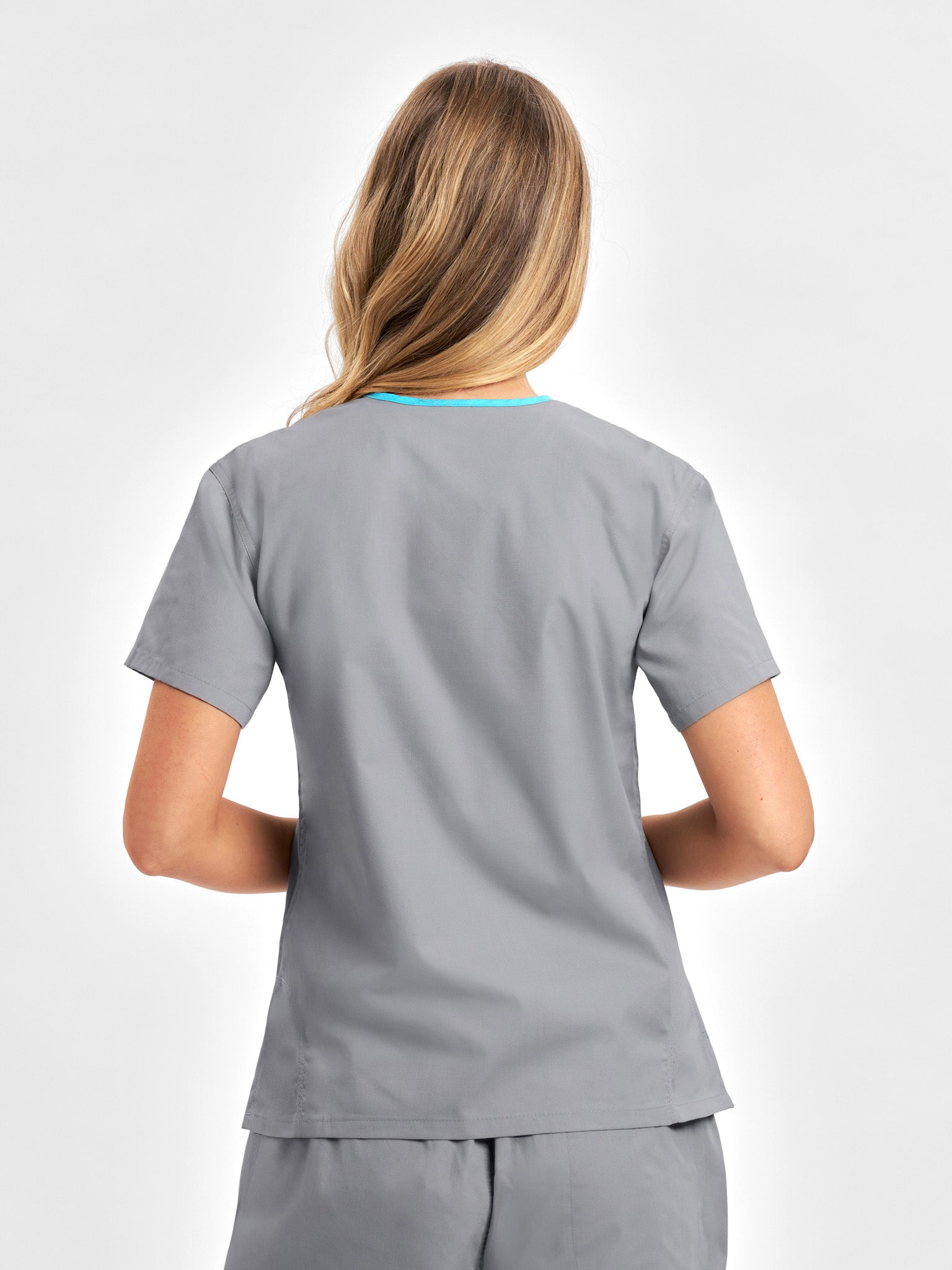 Classic Womens Contrast Scrub Top