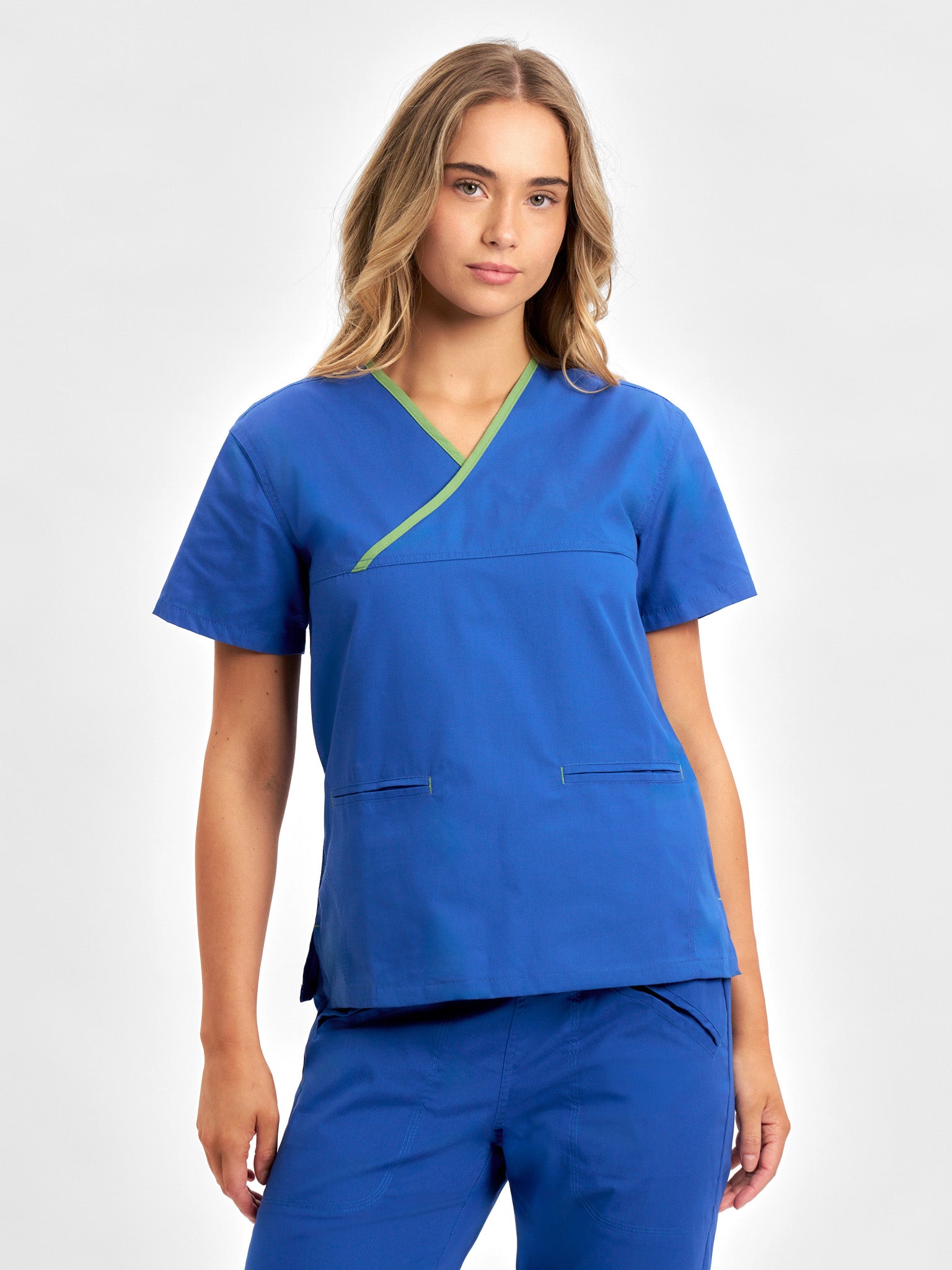 Classic Womens Contrast Scrub Top