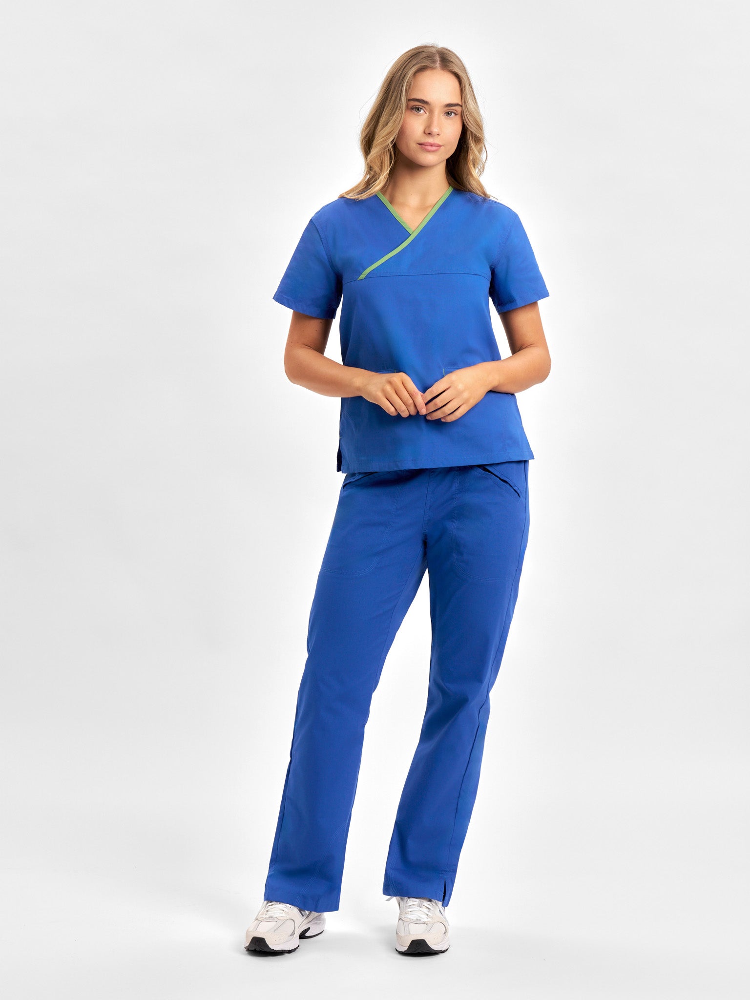 Classic Womens Contrast Scrub Top