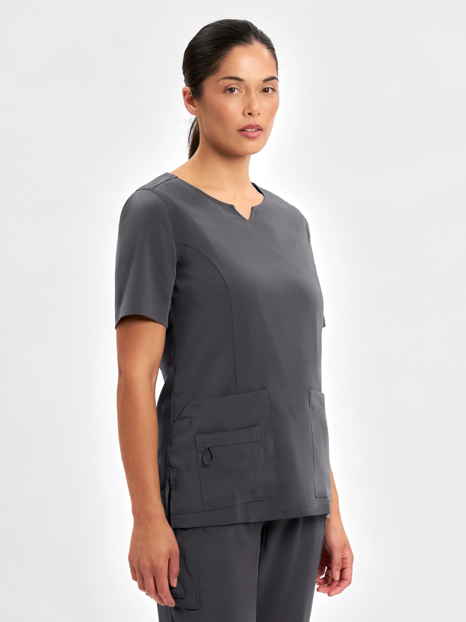 Avery Womens Round Neck Scrub Top