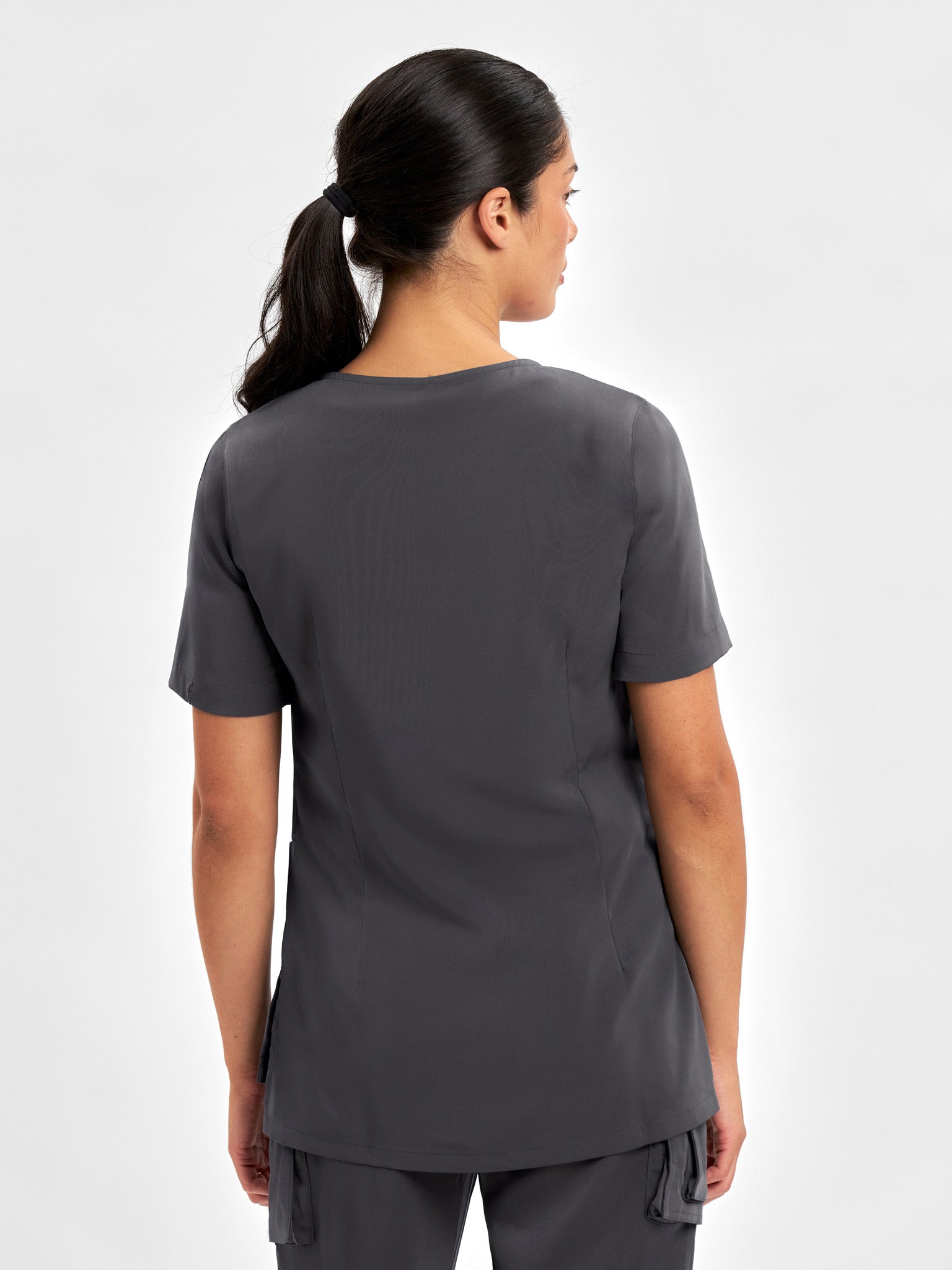 Avery Womens Round Neck Scrub Top