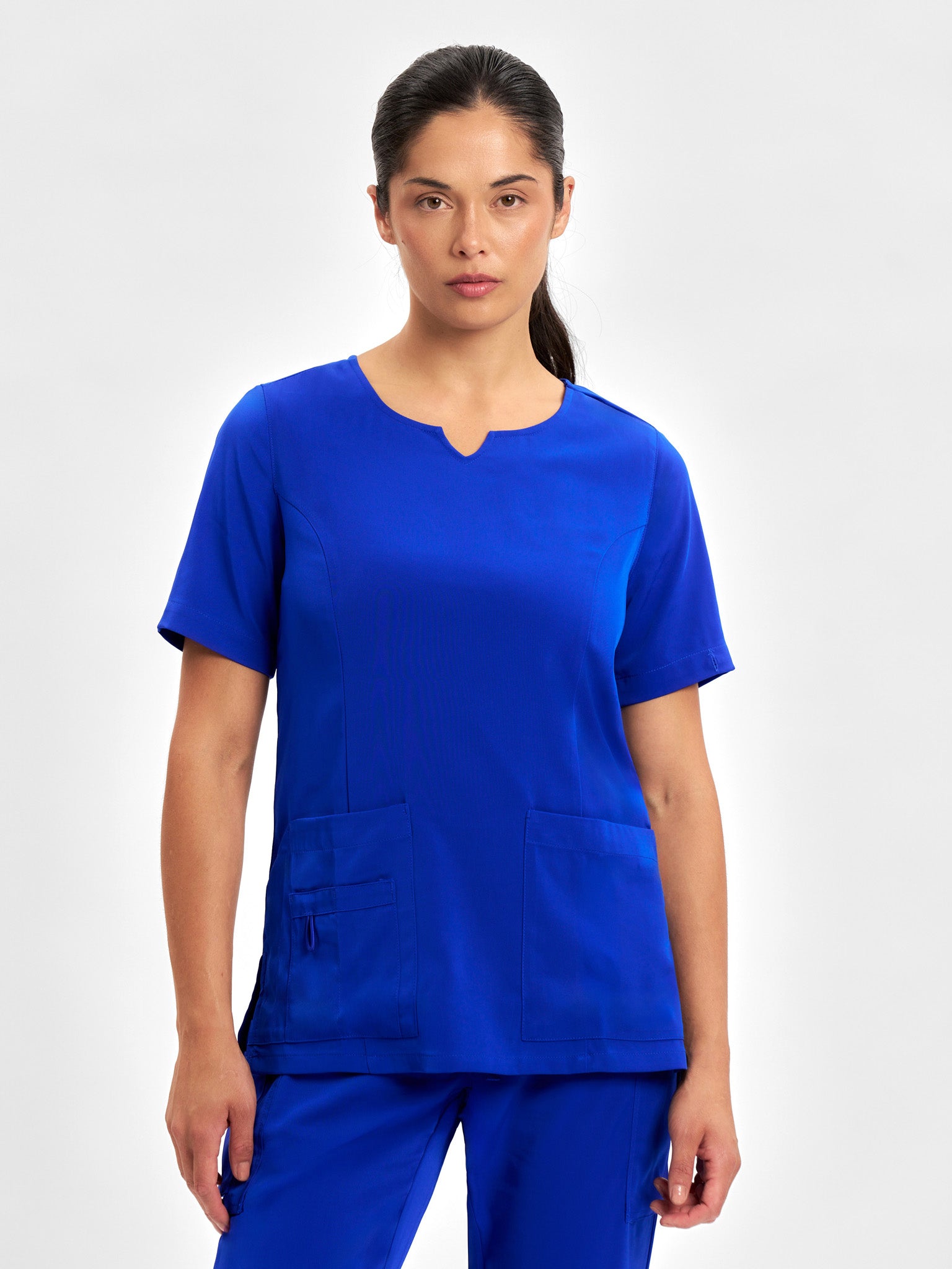 Avery Womens Round Neck Scrub Top