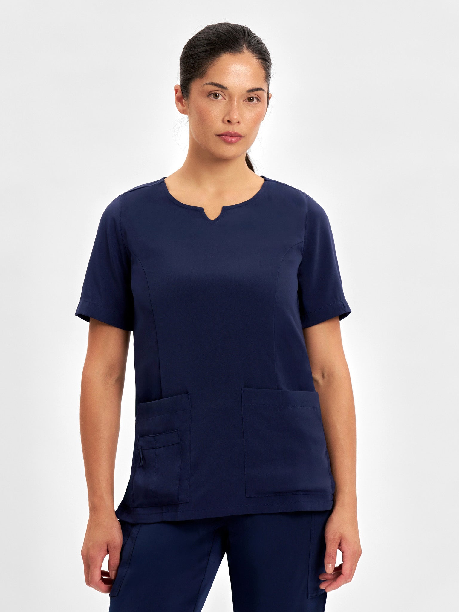 Avery Womens Round Neck Scrub Top