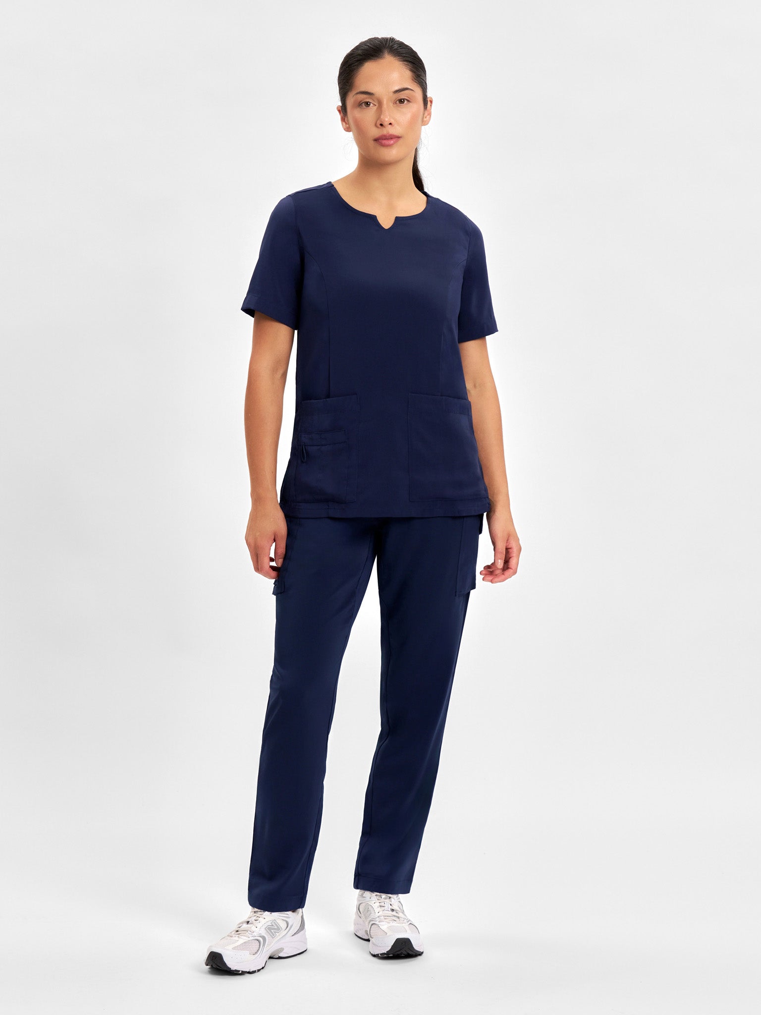 Avery Womens Round Neck Scrub Top