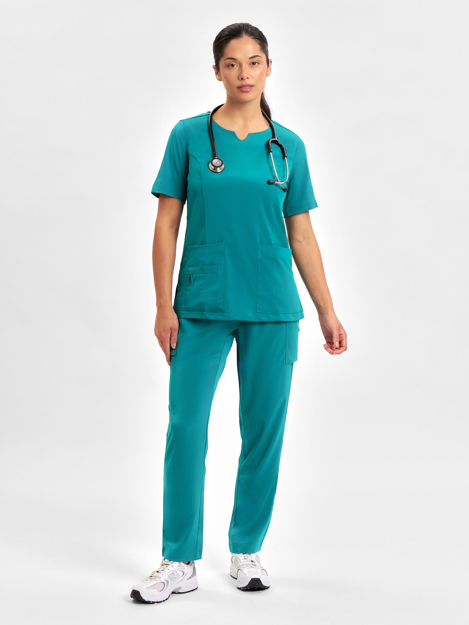 Avery Womens Round Neck Scrub Top
