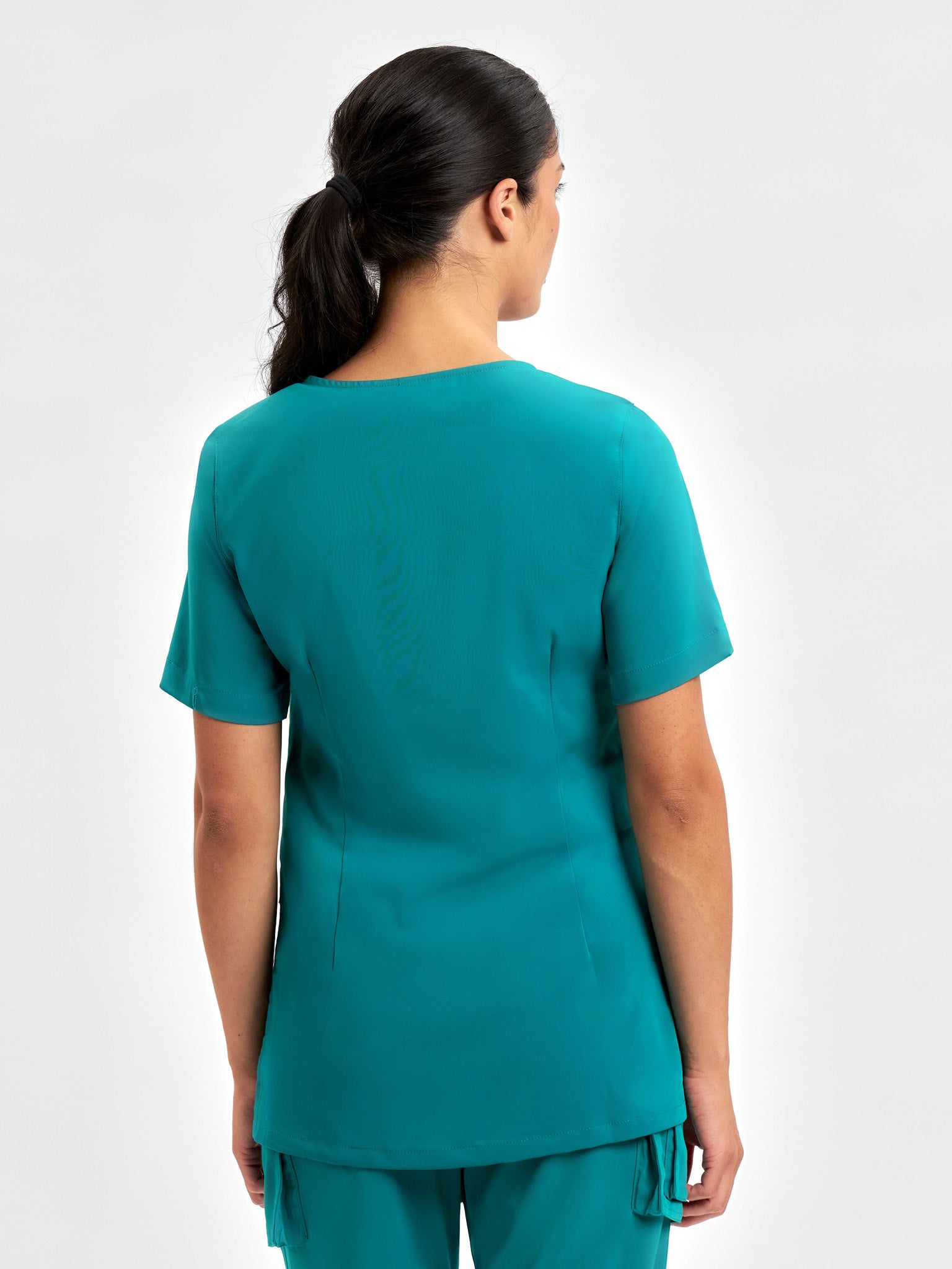 Avery Womens Round Neck Scrub Top