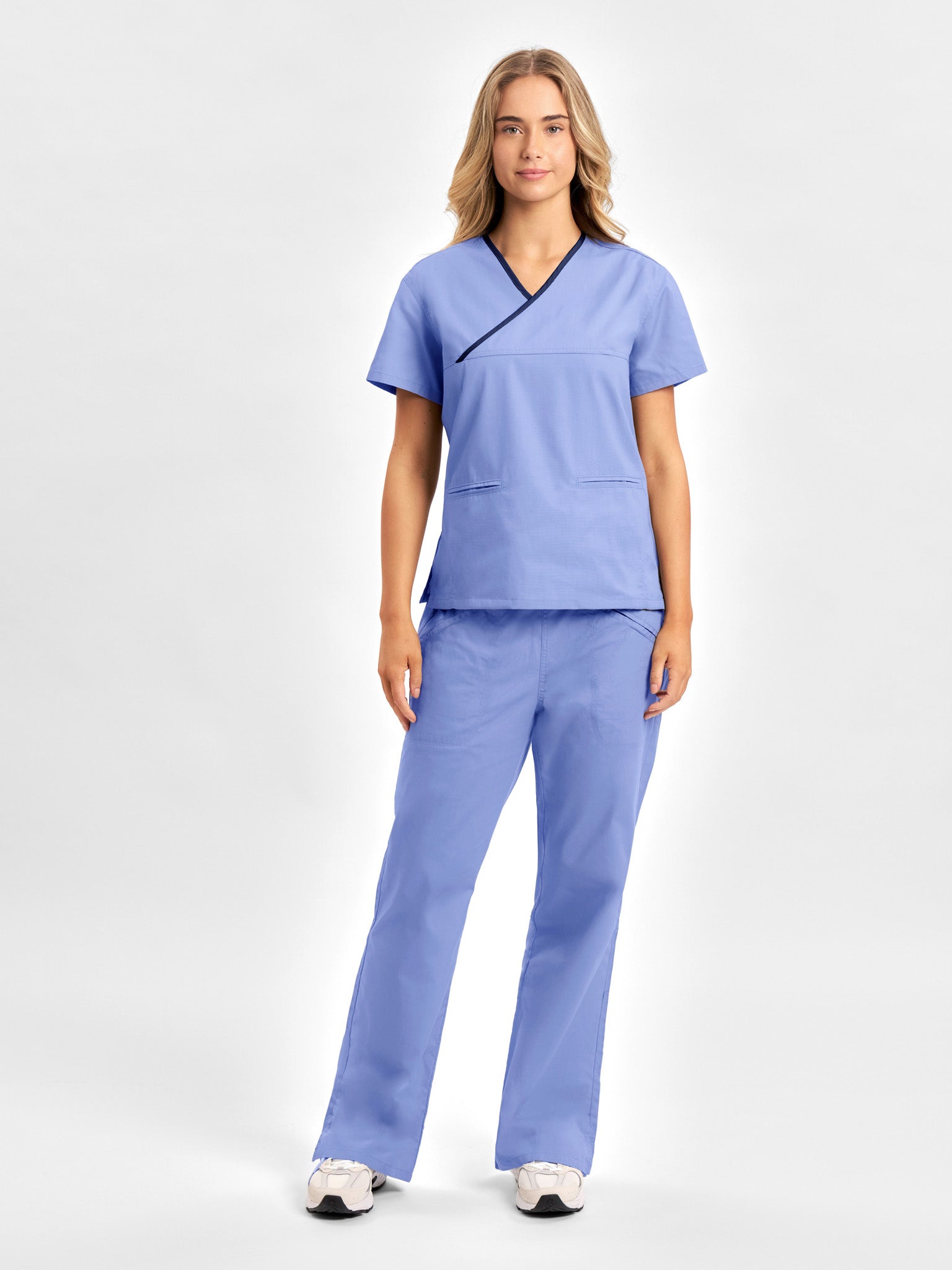 Classic Womens Contrast Scrub Top