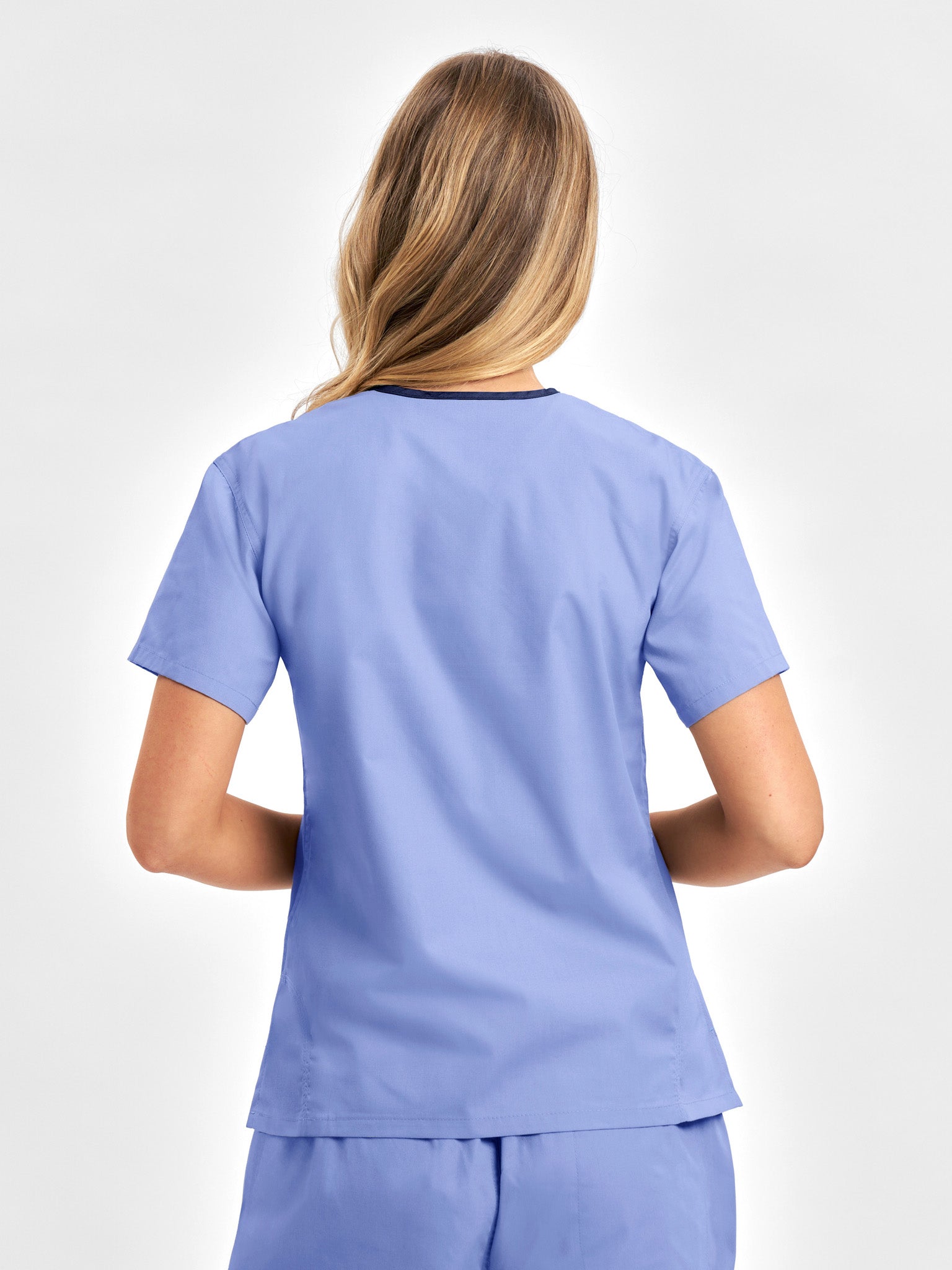 Classic Womens Contrast Scrub Top
