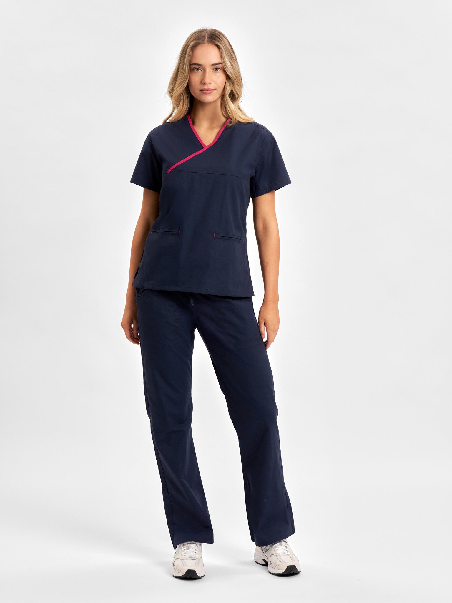 Classic Womens Contrast Scrub Top