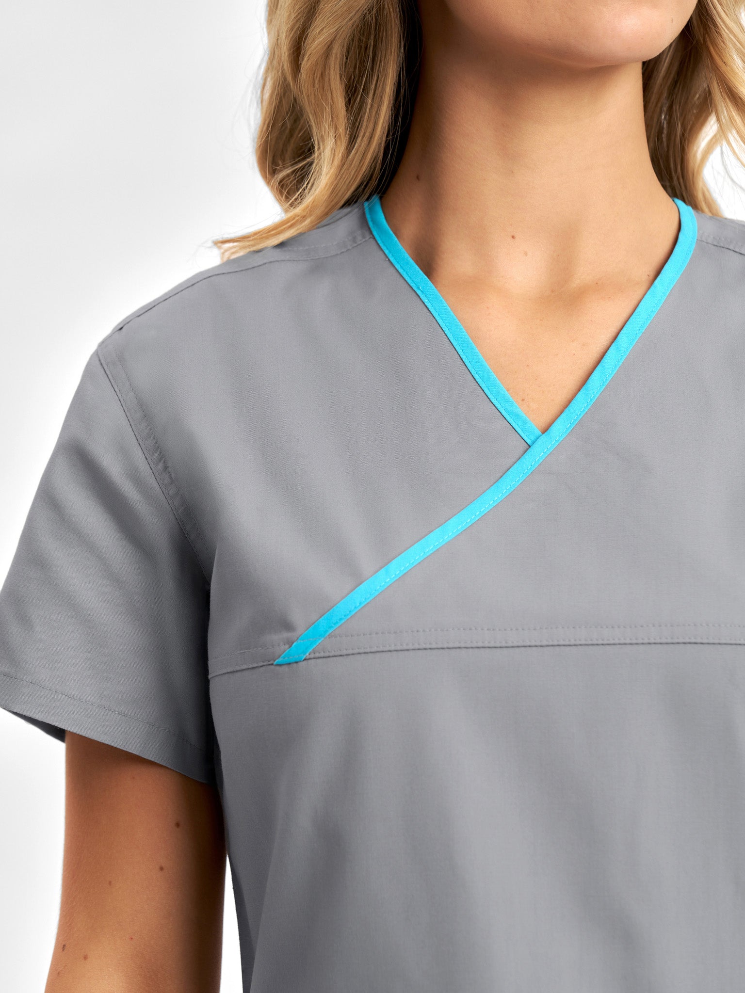 Classic Womens Contrast Scrub Top