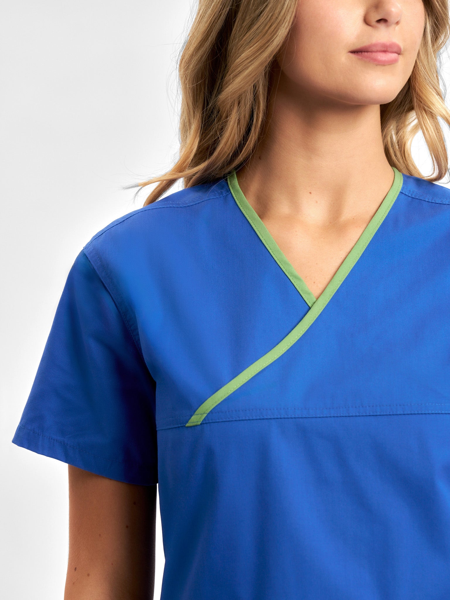 Classic Womens Contrast Scrub Top
